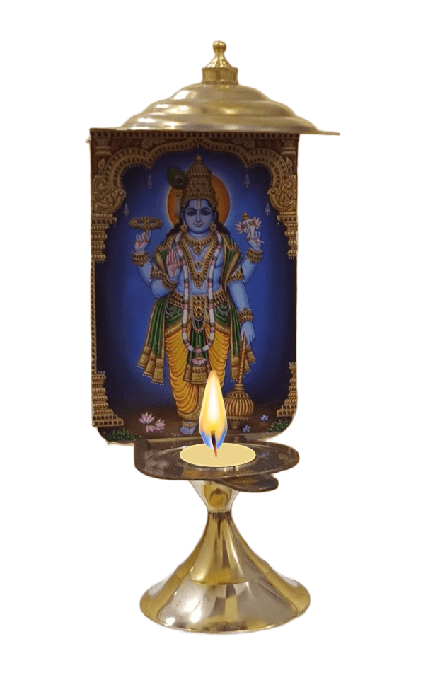 Divya Deep - Krishna Ji (Tanjore Series)