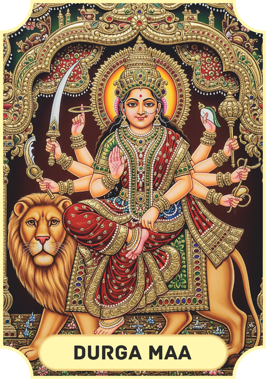 Divya Deep - Durga Maa (Tanjore Series)