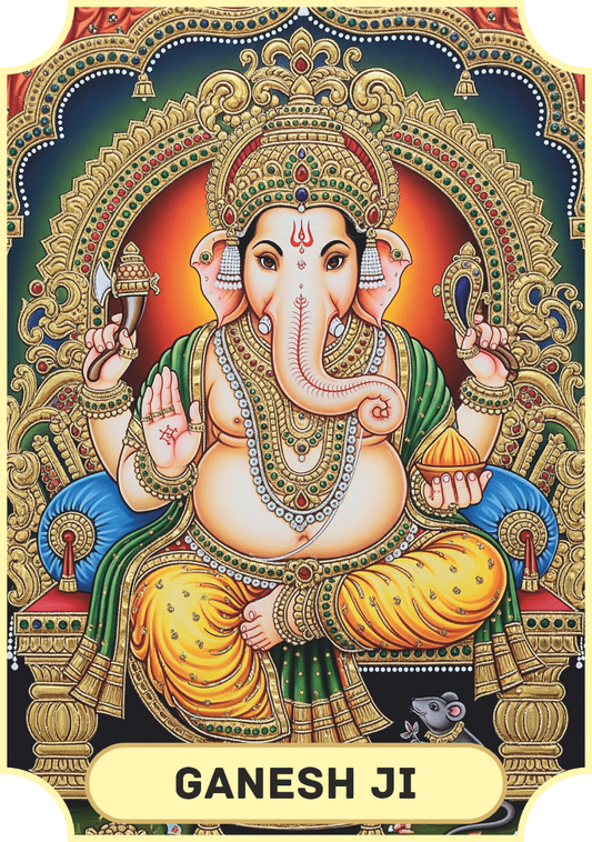 Divya Deep - Ganesh Ji (Tanjore Series)