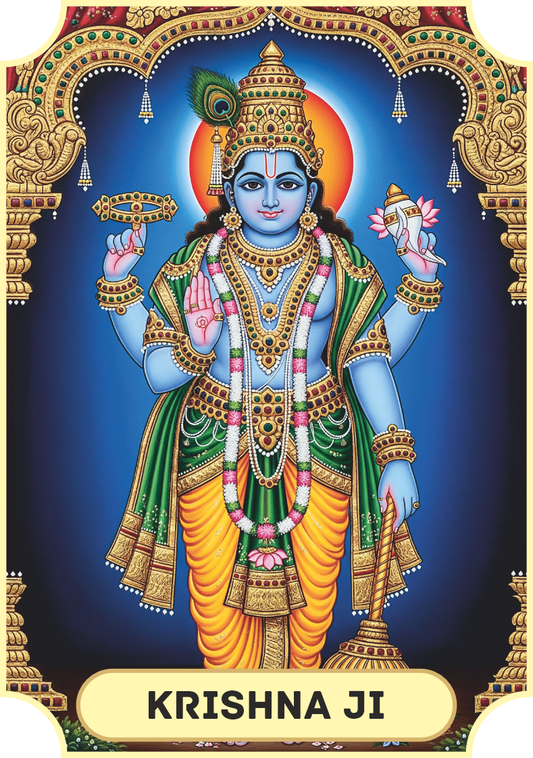 Divya Deep - Krishna Ji (Tanjore Series)