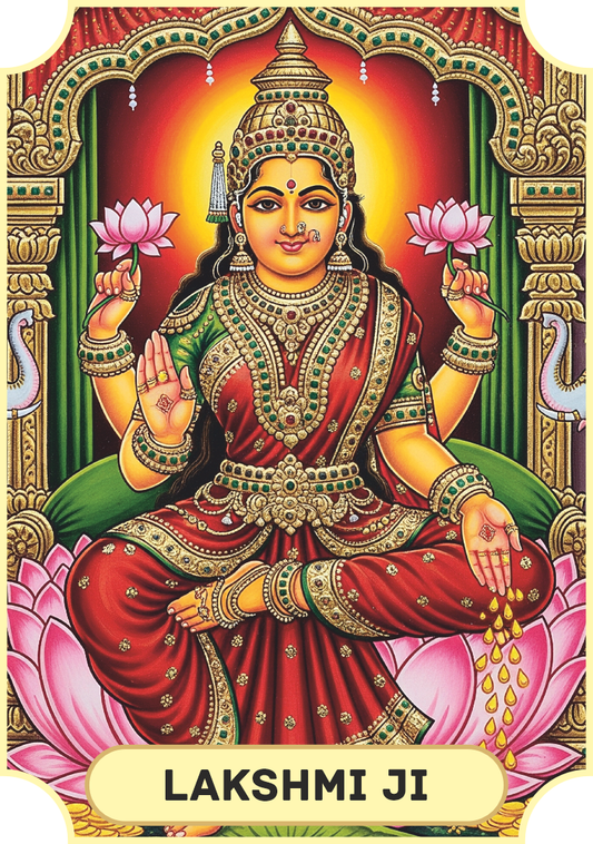 Divya Deep - Lakshmi Ji (Tanjore Series)