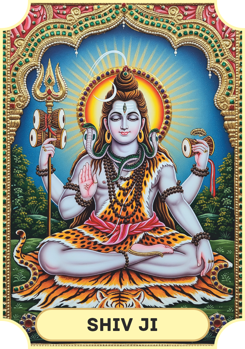 Divya Deep - Shiv Ji (Tanjore Series)