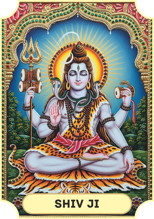 Divya Deep - Shiv Ji (Tanjore Series)